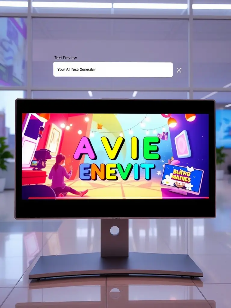 A portrait image of Synthesia AI, showcasing its ability to create AI avatars and videos from text, with a focus on business applications.